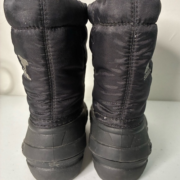 Black Sorel Snow Boots Toddler SZ 6 - Picture 4 of 8